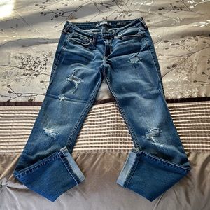 Hollister Low Rise Crop Jeans